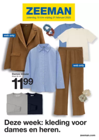 Prospectus Zeeman Aarschot : Deze Week: Kleding Voor Dames en Heren.