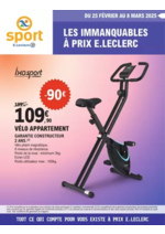 Prospectus Sport et Loisirs E.Leclerc : E.Leclerc Sports LES IMMANQUABLES HIVER