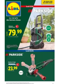 Prospectus Lidl ST POL DE LEON : Anticipez les beaux jours et équipez-vous avec Parkside pour entretenir votre jardin !