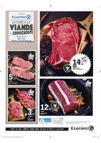 Prospectus E.Leclerc ROMILLY SUR SEINE : FOIRE A LA VIANDE CHOUCROUTE