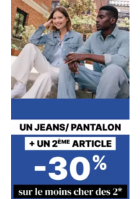 Prospectus Bonobo VILLEFRANCHE SUR SAONE : Un jeans/pantalon + un 2ème article = -30% sur le moins cher des 2