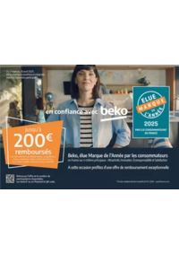 Prospectus Boulanger Toulon : OFFRE Beko: jusqu'à 150€ remboursés !