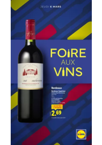 Prospectus Lidl CAMBRAI 4 rue des Docks : Foire aux vins