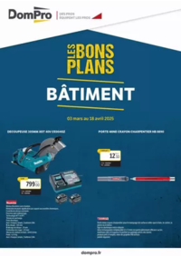 Prospectus Dompro BAGNOLS SUR CEZE : Bons plans bâtiment 2025