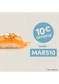 Prospectus Sushi shop PARIS 52 Rue de Rivoli : 10€ offerts dès 40€ d'achat