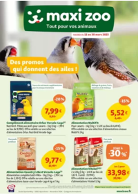 Prospectus Maxi zoo St Quentin - Fayet : Maxi Zoo, Tout pour vos animaux - Des promos qui donnent des ailes!