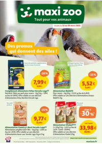 Prospectus maxi zoo : Maxi Zoo, Tout pour vos animaux - Des promos qui donnent des ailes