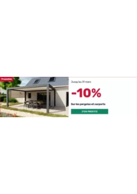 Prospectus K par K ARMENTIERES : Promotions 10% de remise sur les pergolas et les carports