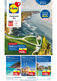 Prospectus Lidl Yverdon-les-Bains : März - Reise-Highlights - DE