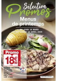 Prospectus Promocash Angoulème : Menus de printemps