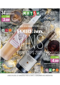 Prospectus Supermarchés Match Câlons-en-Champagne - Chanzy : FOIRE AU VINS PRINTEMPS 2025