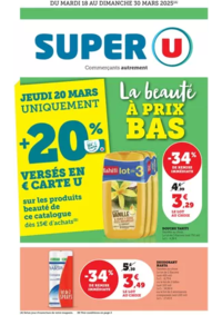 Prospectus Super U ST PIERRE D OLERON : Spécial Beauté