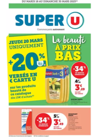 Prospectus Super U SELTZ : Spécial Beauté