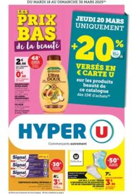 Prospectus Hyper U MENDE : Spécial Beauté