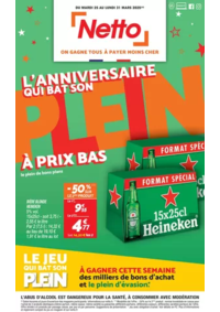 Prospectus Netto Le Blanc : L'anniversaire qui bat son plein à prix bas