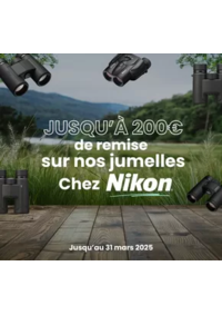 Prospectus Phox Aix-en-Provence - Cours Sextius : JUSQU'À 200€ de remise sur nos jumelles Chez Nikon