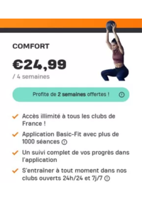 Prospectus Basic-Fit Boulogne Sur Mer Rue Nationale : Profite de 2 semaines offertes