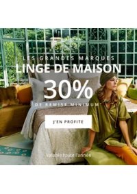 Prospectus Yves Delorme AGEN : SouffleLigne de maison -30%