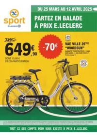 Prospectus Sport et Loisirs E.Leclerc Oloron Sainte Marie : E.Leclerc Sports PRINTEMPS