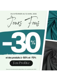 Prospectus TOTO NICE 14 avenue Malaussena : -30% immédiat sur une sélection de produits et jusqu’à -50% et -70% sur d’autres articles !