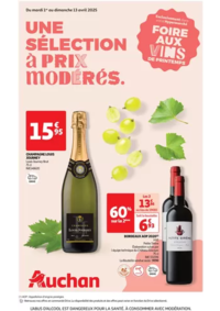 Prospectus Auchan SARCELLES Division Leclerc : Foire aux vins : une sélection à prix modérés