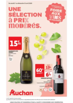 Prospectus Auchan : Foire aux vins : une sélection à prix modérés