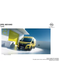Prospectus Distributeur OPEL SARL JB AUTOS FONTENAY-LE-FLEURY : Opel Movano
