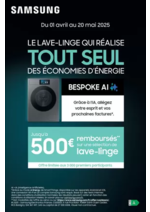 Promos et remises  : SAMSUNG LAVAGE BESPOKE AI