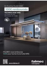 Promos et remises  : FALMEC HOTTES TECHNOLOGIE NRS