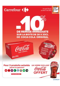 Prospectus Carrefour Drive SAINT AMAND MONTROND : 10% DE REMISE IMMEDIATE COCA ORIGINAL ET PLUS DE PROMOS