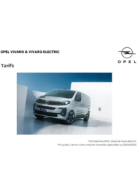 Prospectus Distributeur OPEL SAS BELLE-RIVE AUTOMOBILES PONTARLIER : Opel Vivaro