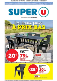 Prospectus Super U LES VANS : Les beaux jours !