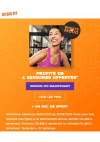Prospectus Basic-Fit Mont-de-Marsan : Profite de 4 semaines offertes