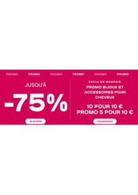 Prospectus Claire's Valence Centre Commercial Valence 2 : Jusqu'à -75%