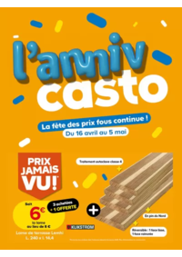 Prospectus Castorama LA ROCHELLE - AYTRE : La fête des prix fous continue !