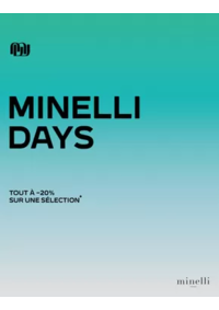Prospectus Minelli Paris 45 RUE DES ABBESSES : Minelli days Jusqu'à -20%