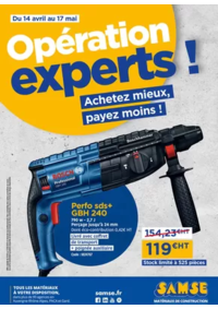Prospectus Samse matériaux SILLINGY : Opération experts !
