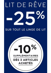 Prospectus Eurodif SAINT-QUENTIN : -25% SUR LE LINGE DE LIT
