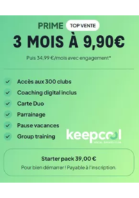 Prospectus Keep CoolMANTES LA VILLE : PREMIUM 1 MOIS À 9,90€
