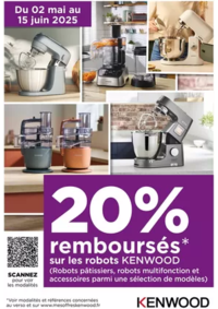 Prospectus Boulanger Chasseneuil-du-Poitou : Offre KENWOOD: 20% remboursés sur une selection de robots Kenwood