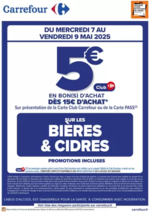Prospectus Carrefour Contact : OPERATION BON(S) D’ACHAT BIÈRES ET CIDRES