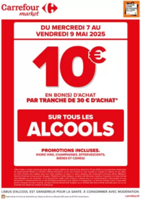 Prospectus Carrefour Market SAINT AMAND LES EAUX Faïenciers : OPERATION BONS D’ACHAT SUR LES ALCOOLS