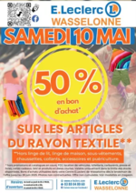 Prospectus E.Leclerc : Opération Textile 10 mai