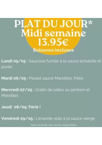 Prospectus Crocodile Lens - Hénin-Beaumont : Plat Du Jour