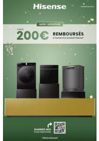 Prospectus Boulanger Villars : OFFRE Hisense : jusqu'à 200€ remboursés !
