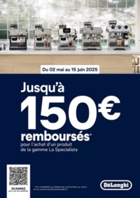 Prospectus Connexion VOIRON : Jusqu'à 150€ remboursés pourl'achat d'une cafetière DELONGHI La Specialista