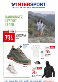 Prospectus Intersport : RANDONNEZ L'ESPRIT LÉGER