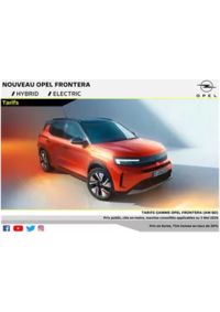 Prospectus Distributeur OPEL GARAGE ESCH SARL (Hargarten aux Mines) HARGARTEN-AUX-MINES : Opel Nouveau Frontera