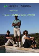 Prospectus Mise au green : Offre Polos