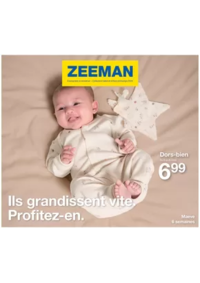 Prospectus Zeeman Sevran : Ils grandissent vite. Profitez-en